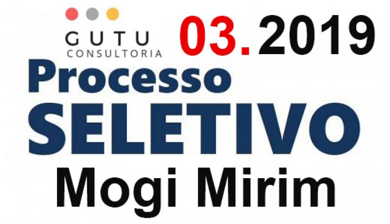 Processo Seletivo Mogi Mirim  2019