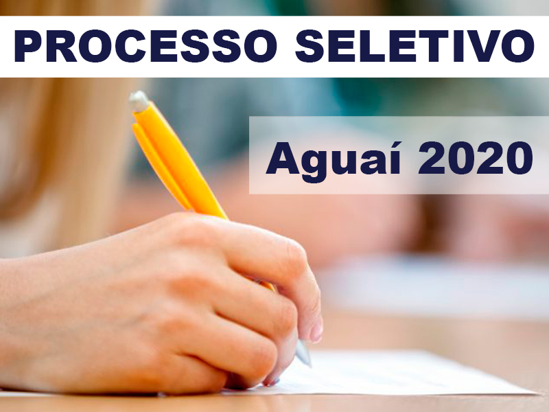 Processo Seletivo Aguaí 2020