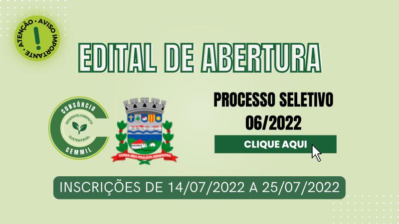 Edital de Abertura de Inscrições - Mococa - 2022