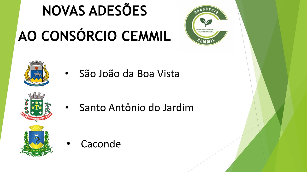 NOVAS ADESÕES AO CONSÓRCIO CEMMIL